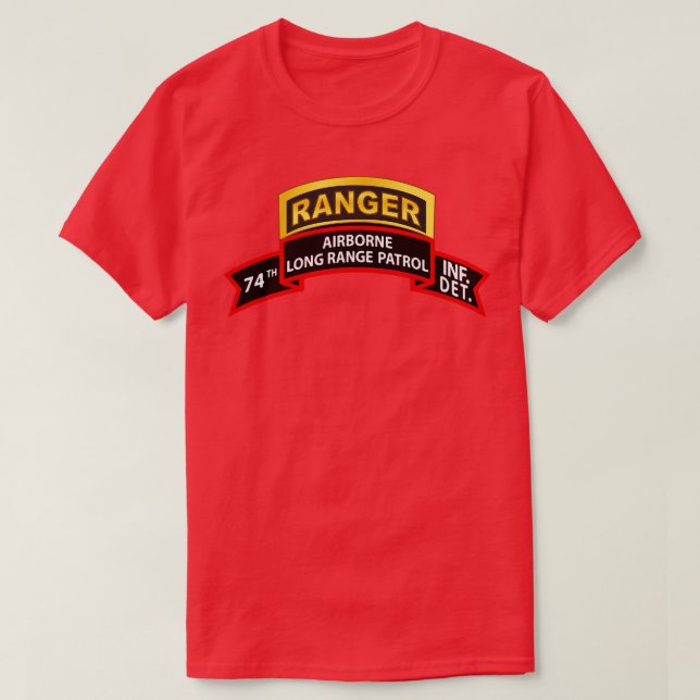 74th Infantry Long Range Patrol LRP X T-Shirt (Design Front)