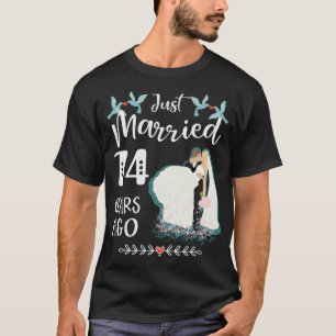 74th Wedding Anniversary - Just Married 74 Years T-Shirt