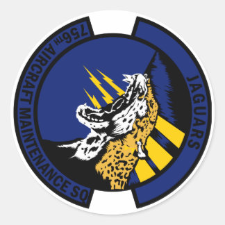756th Aircraft Maintenance Squadron - Jaguars Classic Round Sticker