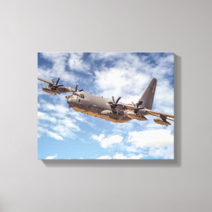 7574-C-130 Military Plane Canvas Print