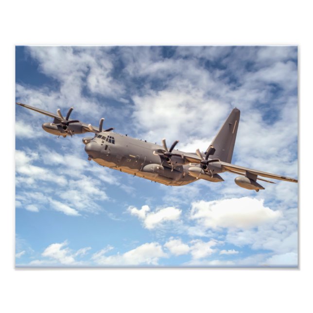 7574-C-130 Military Plane Photo Print (Front)