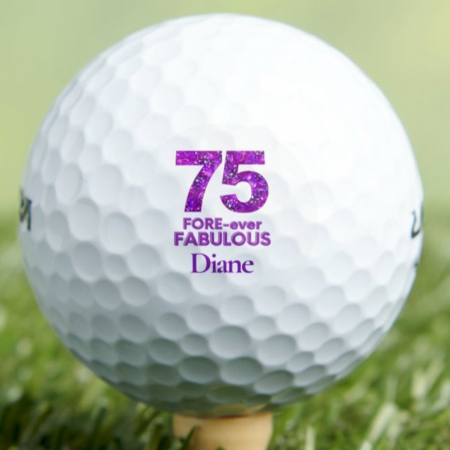 75 FORE-ever Fabulous Gift for Friend, Chic Floral Golf Balls (Creator Uploaded)
