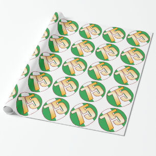 75 NIGERIA Gold Wrapping Paper