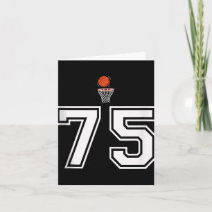 75 Number Basketball Style Vintage White Tank Top Card