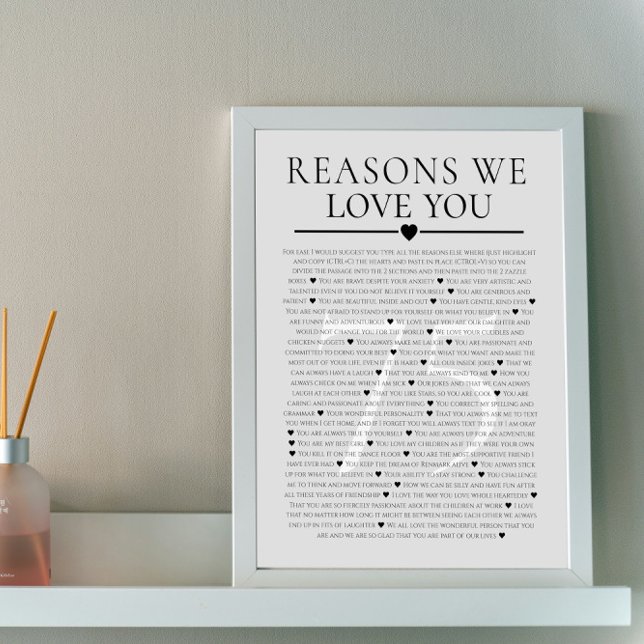 75 reasons why we love you 80th 60th birthday 40th poster (Creator Uploaded)