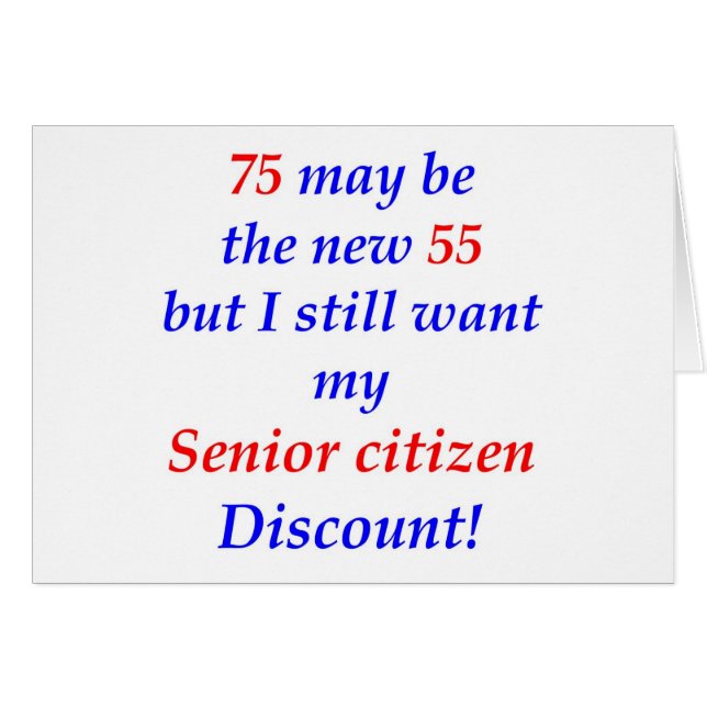 75 Senior Citizen (Front Horizontal)