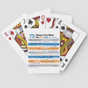 75 Things to Do After You Retire or Sell Business Playing Cards