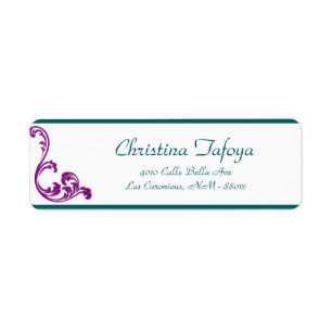.75"x2.25" Return Address Arabian Purple Label