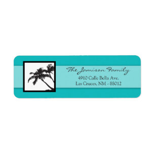 .75"x2.25" Return Address Label Beach Breeze Ocean