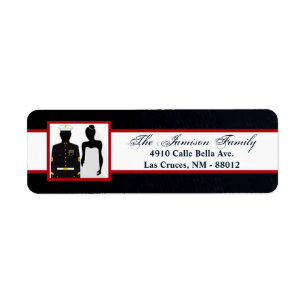.75"x2.25" Return Address Label Marine Uniform