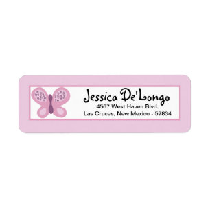 .75"x2.25" Return Address Label Sugar Plum
