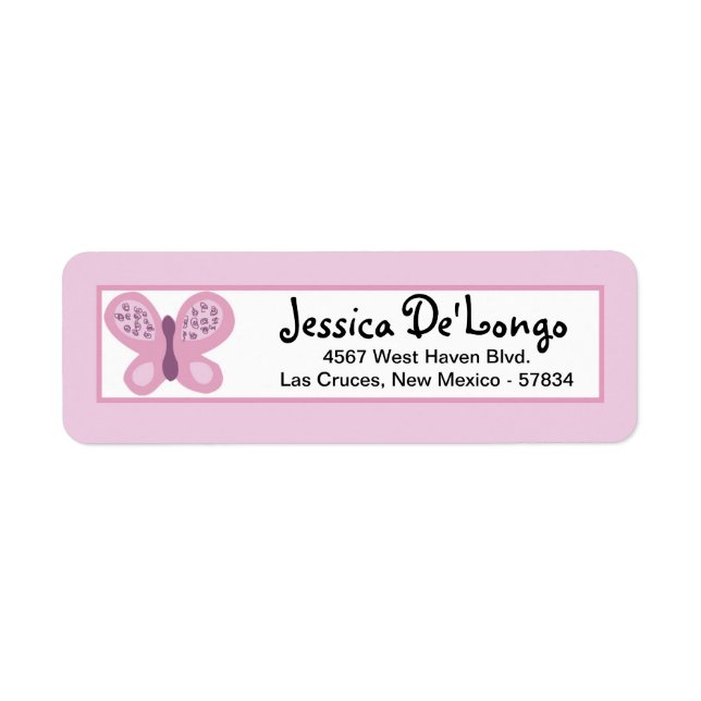 .75"x2.25" Return Address Label Sugar Plum (Front)