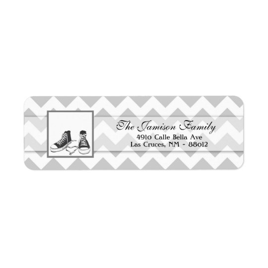 .75"x2.25" Return Address Label Teenage Sneakers