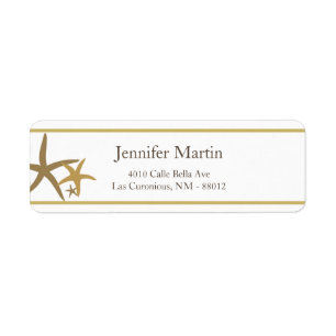 .75"x2.25" Return Address Sandy Beach Label