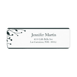 .75"x2.25" Return Address Twilight Twigs Label