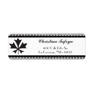 .75" x 2.25" Return Address Light Green/Grey Forma Label