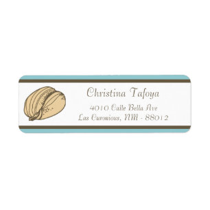 .75" x 2.25" Return Address Ocean Beach Shore Seas Return Address Label