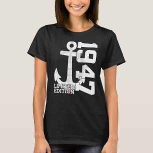 75 Year Capacity 1947 Sailor 75th Birthday T-Shirt