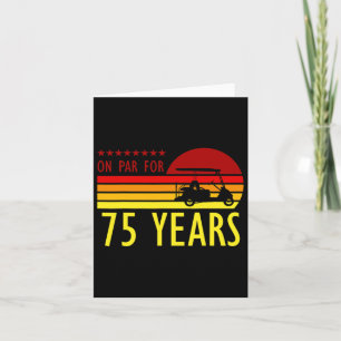 75 Year Old Birthday Golf Turing Golfing 75th B-da Card