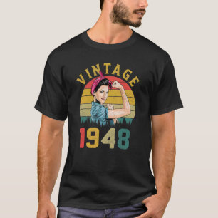 75 Year Old Vintage 1948 75th Birthday For Women T-Shirt