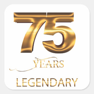 75 years legendary sticker