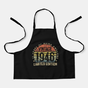 75 Years Old Gifts Vintage 1946 Birthday Apron