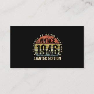 75 Years Old Gifts Vintage 1946 Birthday Business Card