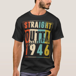 75 Years Old Retro Birthday Gift Straight Outta Ja T-Shirt