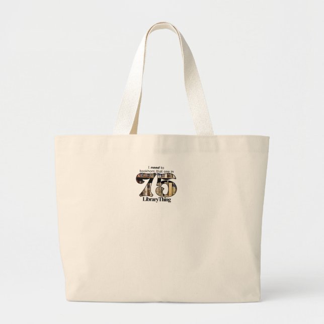 75ers Library Thing tote-bag Large Tote Bag (Front)
