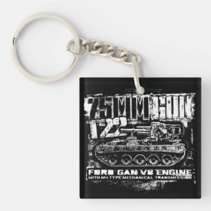 75mm gun T22 Keychain Acrylic Keychain