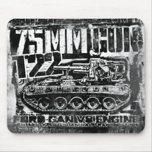 75mm gun T22 Mouse Pad Mousepad