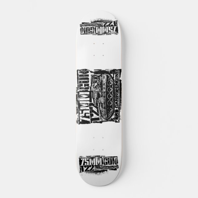 75mm gun T22 Skateboard Deck Skateboard (Front)