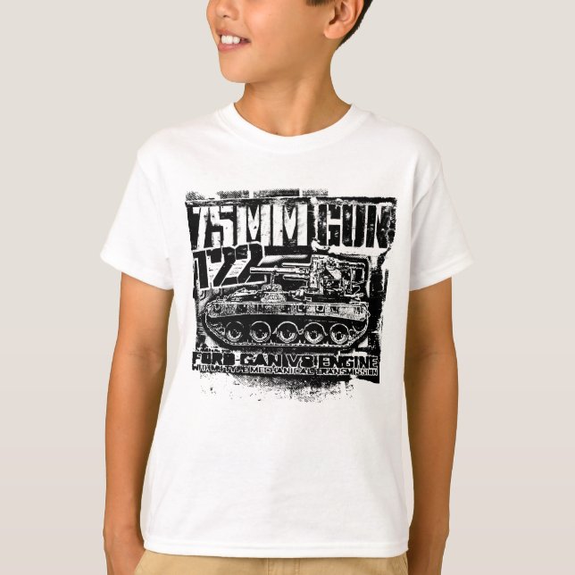 75mm gun T22 T-Shirt T-Shirt (Front)