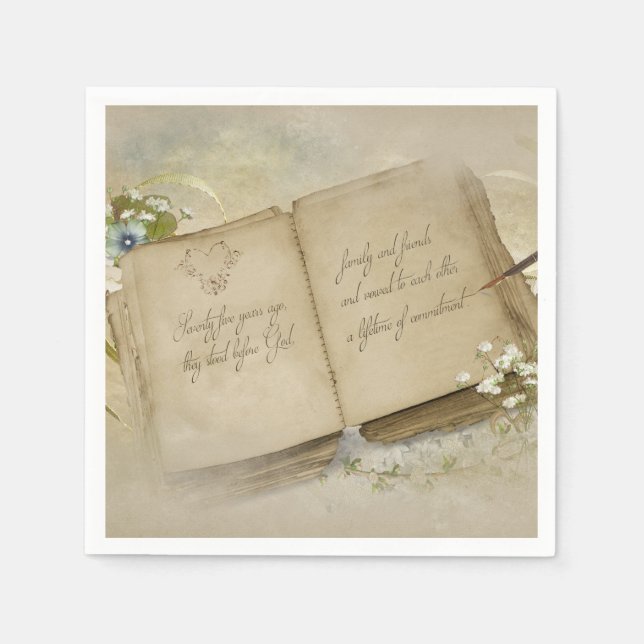 75th Anniversary Book Napkin (Front)