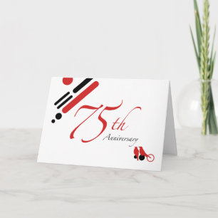 75th Anniversary (mod birds) Card