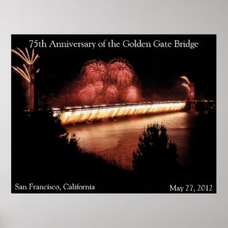 75th Anniversary of the Golden Gate Bridge Poster