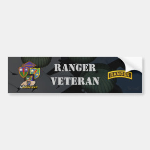 75th army airborne ranger veterans bumper sticker