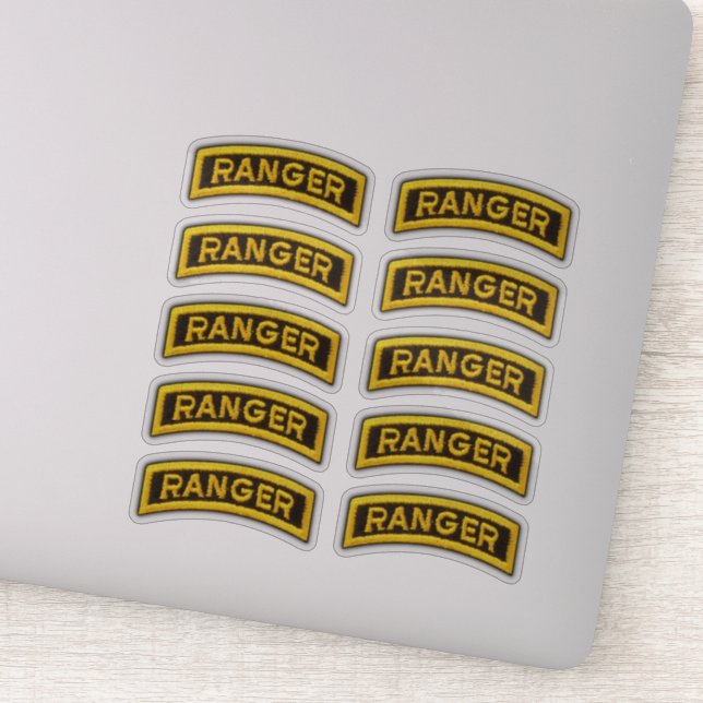 75th Army Ranger Regiment Veteran Contour Sticker (Detail)