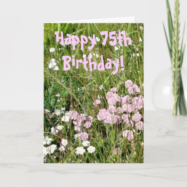 75th Birthday Card (Front)