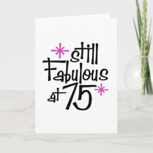 75th Birthday Card