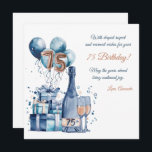 75th Birthday Card Personalised for Men<br><div class="desc">Celebrate a milestone with our personalised 75th birthday card, crafted especially for distinguished gentlemen. This unique design combines vintage charm and masculine elegance, making it a heartfelt keepsake for fathers, granddads, uncles, or friends turning 75. Add a custom message, name, or even a cherished photo to create a one-of-a-kind card...</div>
