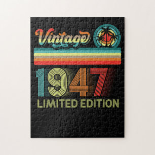 75th Birthday Decorations Men 75 Year Old 1947 Jigsaw Puzzle