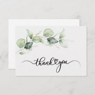 75th Birthday Eucalyptus Hand-Lettered Thank You