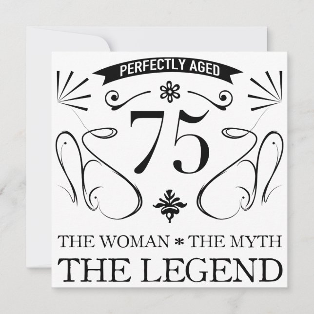 75th Birthday For Women (Front)