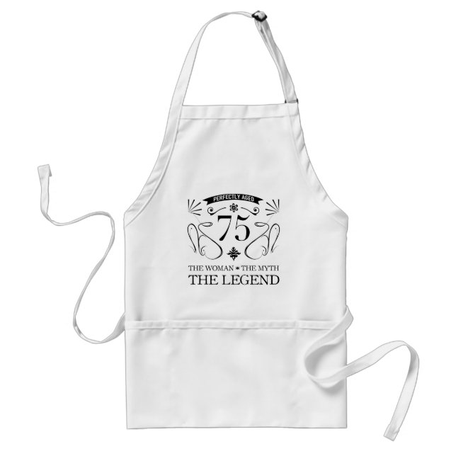 75th Birthday For Women Standard Apron (Front)