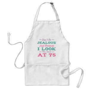 75th Birthday For Women Standard Apron