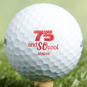75th Birthday Granddad Gift SO Cool Custom Golf Balls