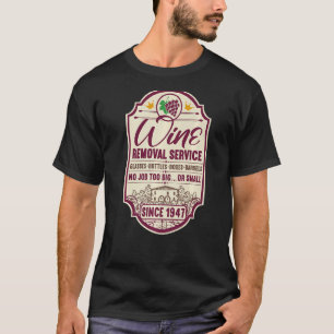 75th Birthday I Label Wine Decanter I Wine Removal T-Shirt