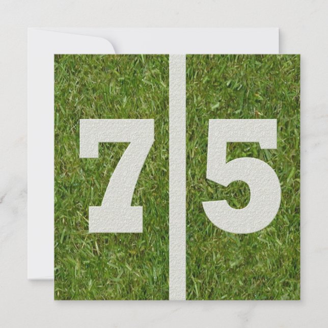 75th Birthday Invitation (Front)