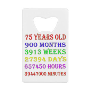 75th Birthday Milestones